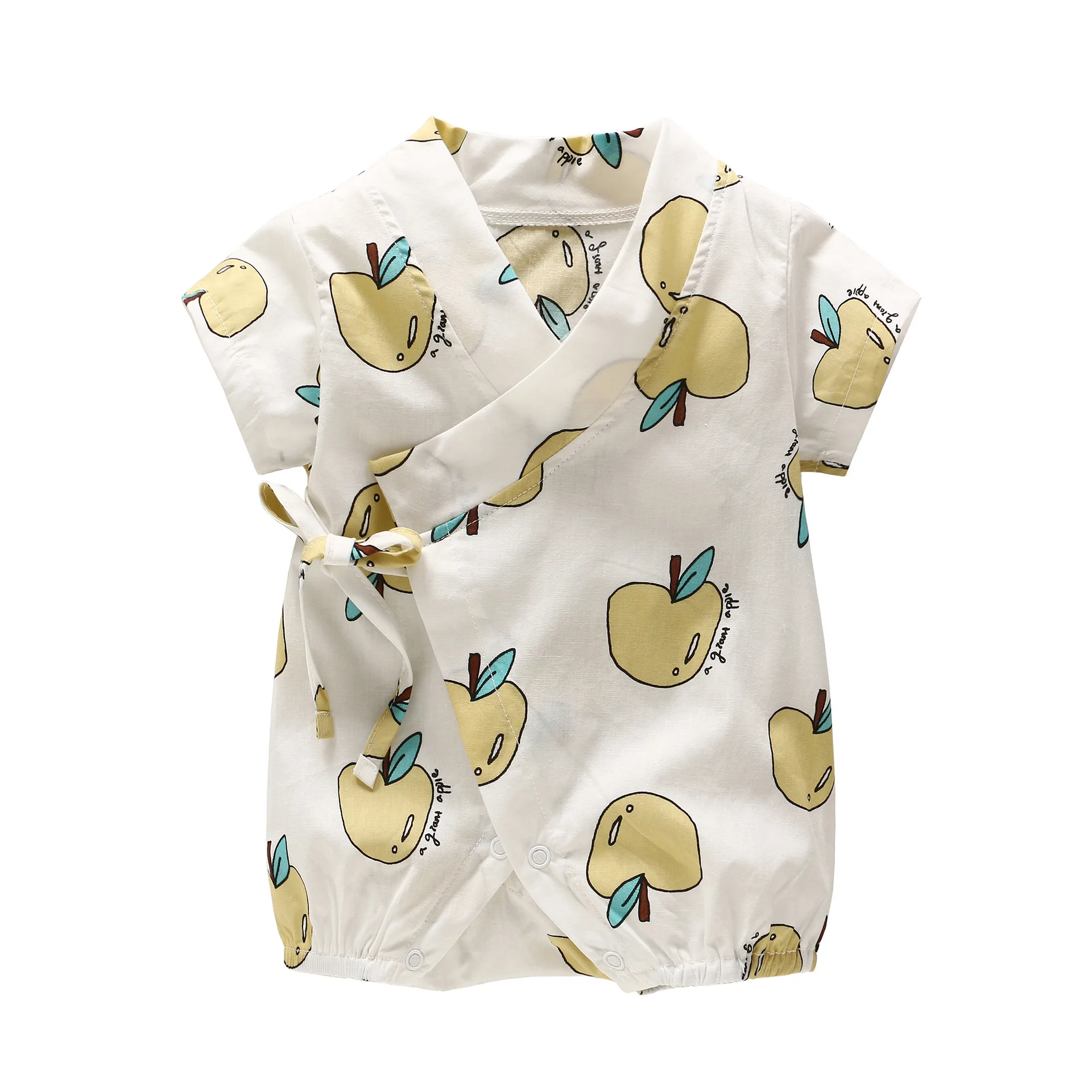 Teenster Baby Girl Clothes Newborn Rompers Twins 19 New Japanese Style Short Sleeve Costume Boys Outfit Fruit Rainbow Printed Rompers Aliexpress