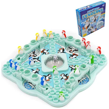 

Penguin 3D Checkers Games High Quality Plastic Funny Chess Game