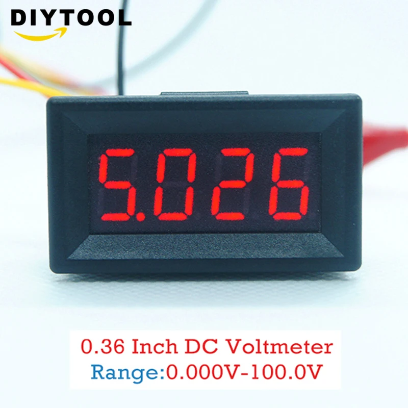 17v blue led petit panneau compteur Batterie lithium mini digital voltmeter dc 3.3 v