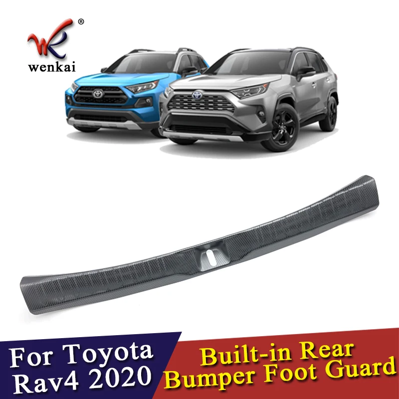 Аксессуары для Toyota Rav4 2019 2020 внутренняя накладка на бампер из нержавеющей стали