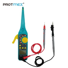 PROTMEX 86A Многофункциональный ЖК-дисплей автомобильный тестер цепи автомобиля AC/DC 12 В/24 В тестер напряжения сигнала с резистором диода