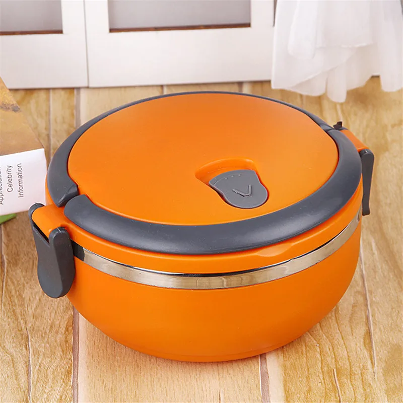 

Singl Layers Stainless Steel Dinnerware Box Insulation Solid food Container Bento Box Keep Warm Food Container for School