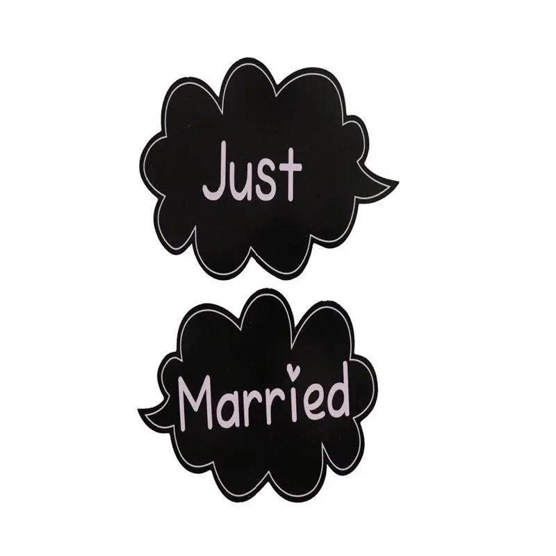 16pcs/set DIY Just Married Photo Booth Team Bride Groom Bridal Shower Party Wedding Decoration