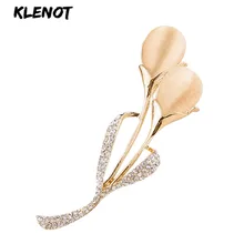 Элегантный цветок тюльпана брошь на булавке Кристалл Опаловая Брошь Стразы цветок тюльпана шарф на булавке кошачий глаз ювелирные броши для женщин на булавке