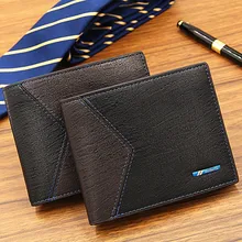 

Men Wallets Fashion 2019 Mens Wallet with Coin Bag Zipper Small Money Purses New Design Dollar Slim Purse Money Clip Wallet 108