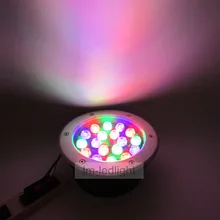 4 шт./лот led из нержавеющей стали, подземные светильники 18 W 110 V 120V220V 230 V 240 V Теплый/Холодный белый водонепроницаемый уличный светодиодный прожектор