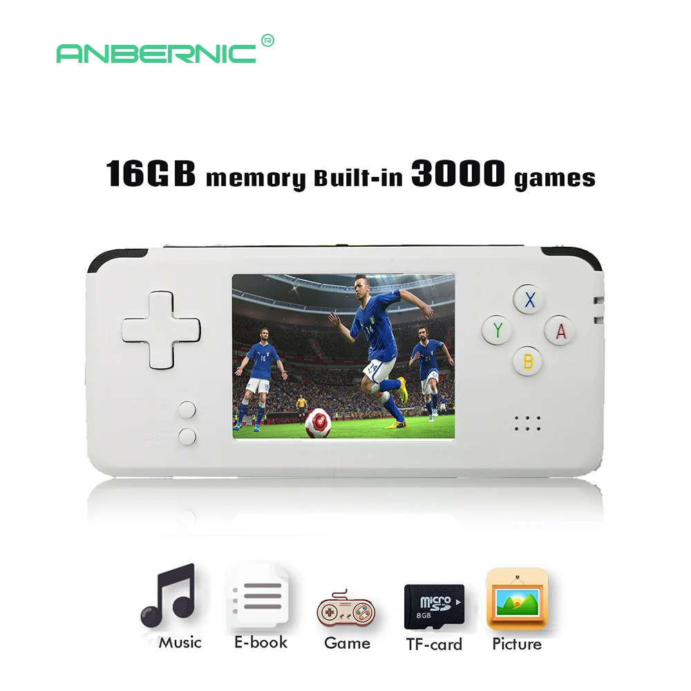 2018 font b Portable b font Video Handheld Game Console Retro 64 Bit 3 Inch 3000