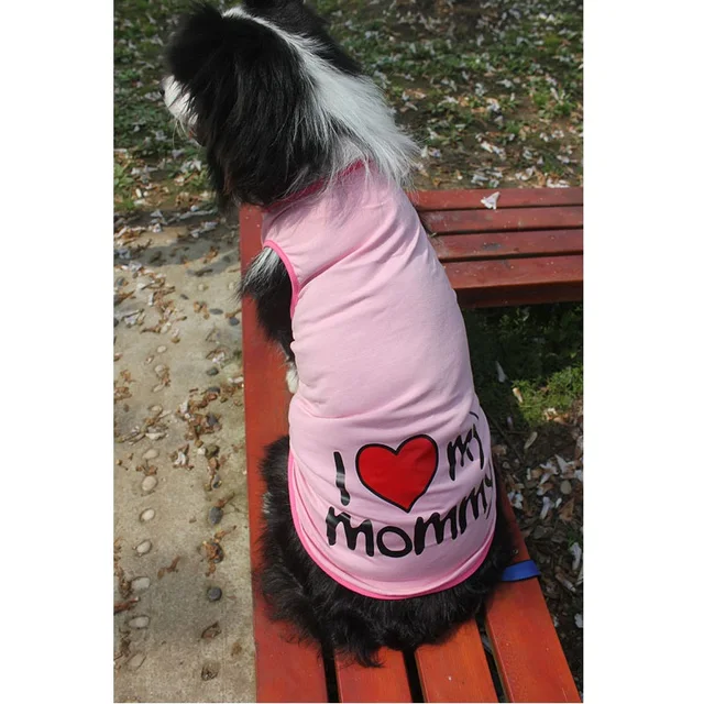 Pet Big Dog Vest Summer 100Cotton Large Size Clothes Shirt I LOVE MY Pet Big Dog Vest Summer 100Cotton Large Size Clothes Shirt I LOVE MY