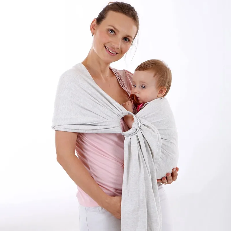 MOTOHOOD Adjustable Ergonomic Baby Carrier Metal Ring Sling Front Carry Kangaroo Cotton Warp Breast-Feeding Carrying 0-36months (4)