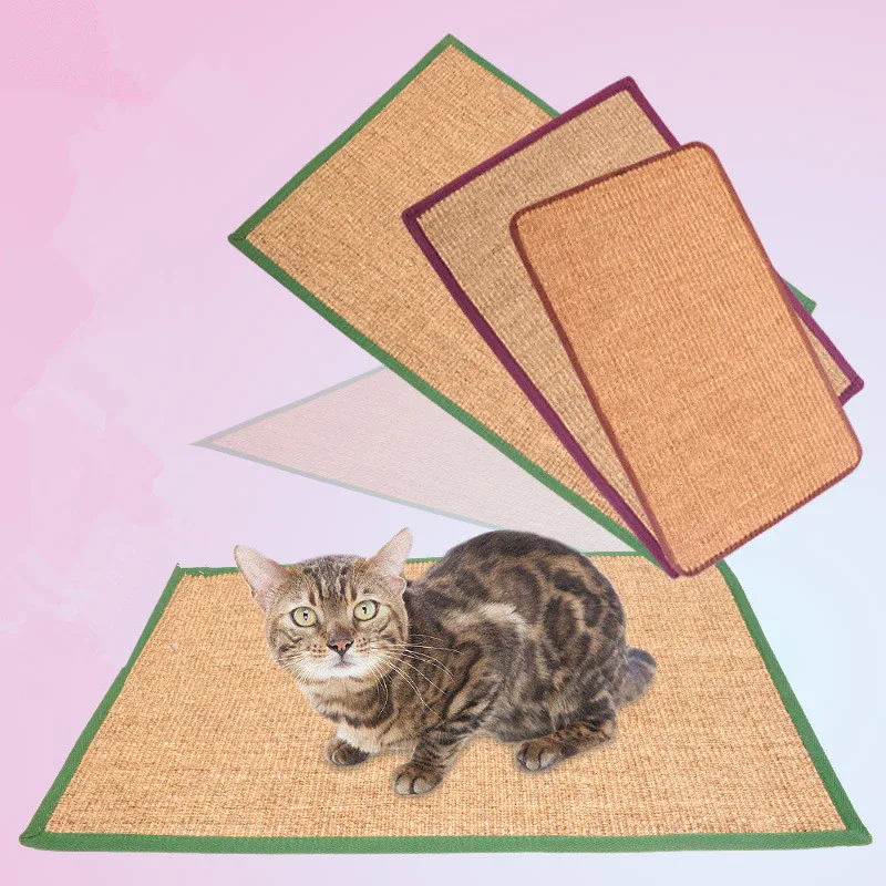 Sisal Cat Scratching Mat Scratcher Board Pad Kitten Cats Litter Mat Pet