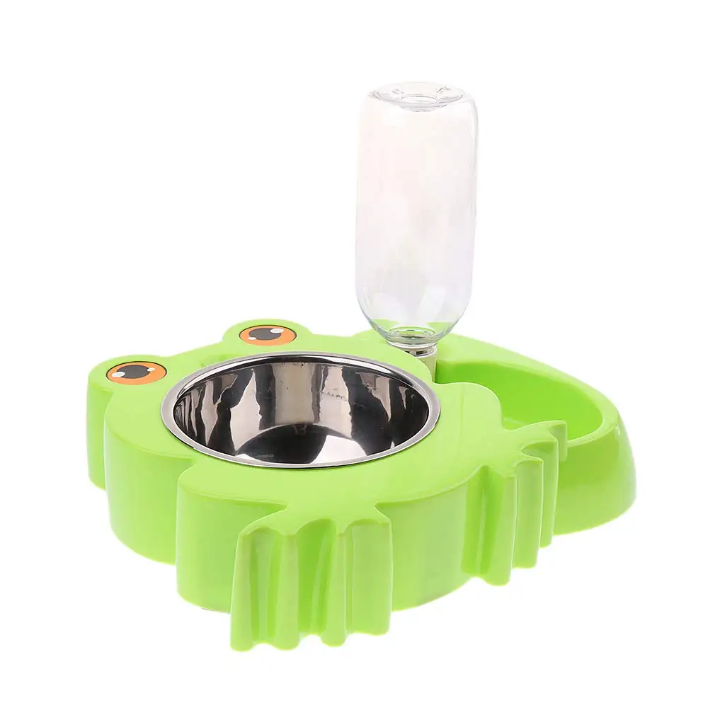 

Pet Cat Dog Bird Rabbit Dual Bowl Feeder Cage Food Water Dispenser Tool