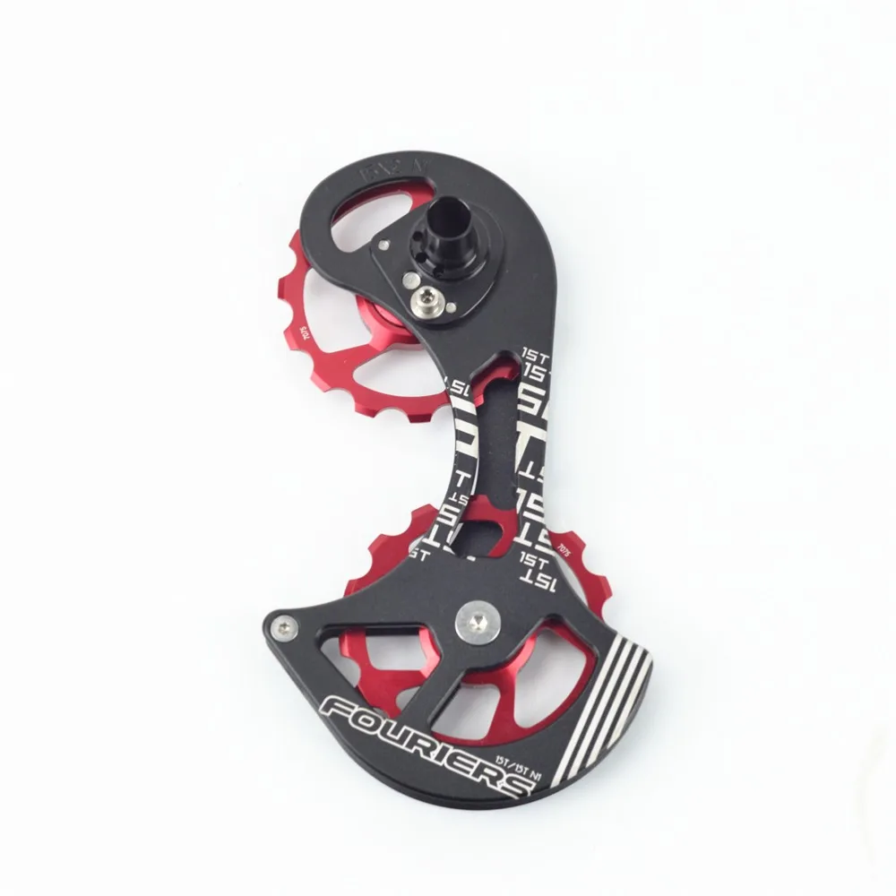 Fouriers de cerámica carretera bicicleta desviador trasero de la polea de la rueda de KIT de jaula 15 T transmisión para R9000 R9070 R6800