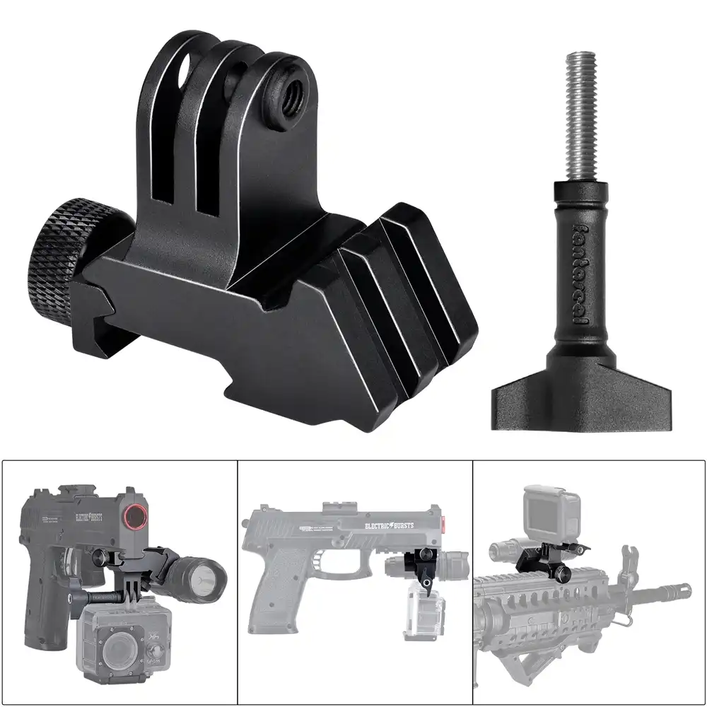 Aluminum Tactical Helmet Picatinny Rail Mount Adapter Kit Paintball