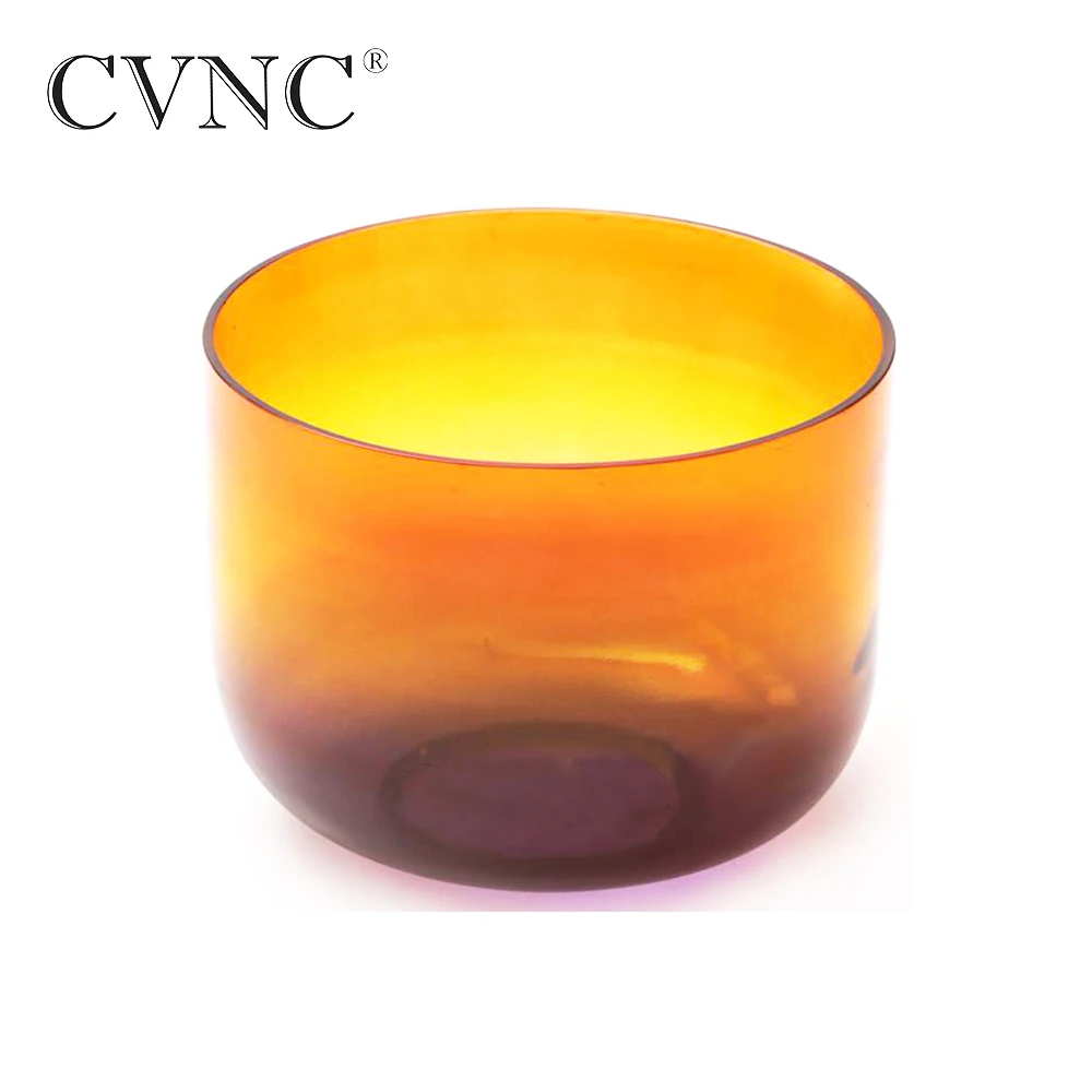 

CVNC 7" Clear Rainbow Note D Navel Chakra Quartz Crystal Singing Bowl