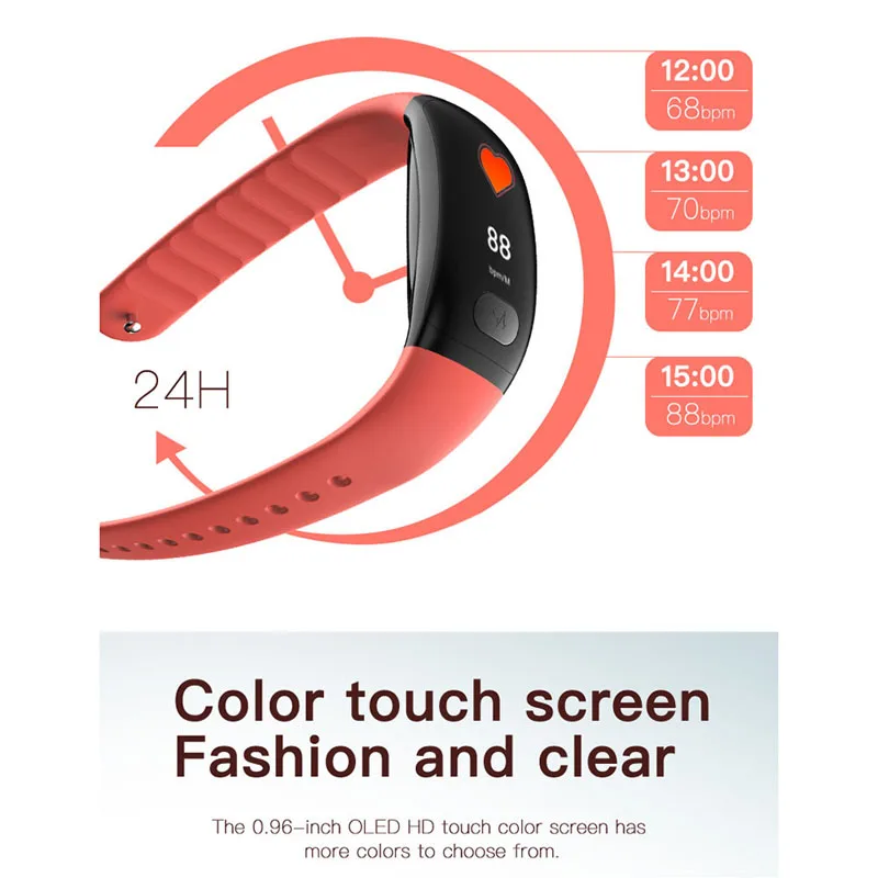 B51 Smart Band ECG+PPG Detection HR Blood Pressure Monitor Smart Wristband HRV Health Index Sports Smart Watch Women Men Watches