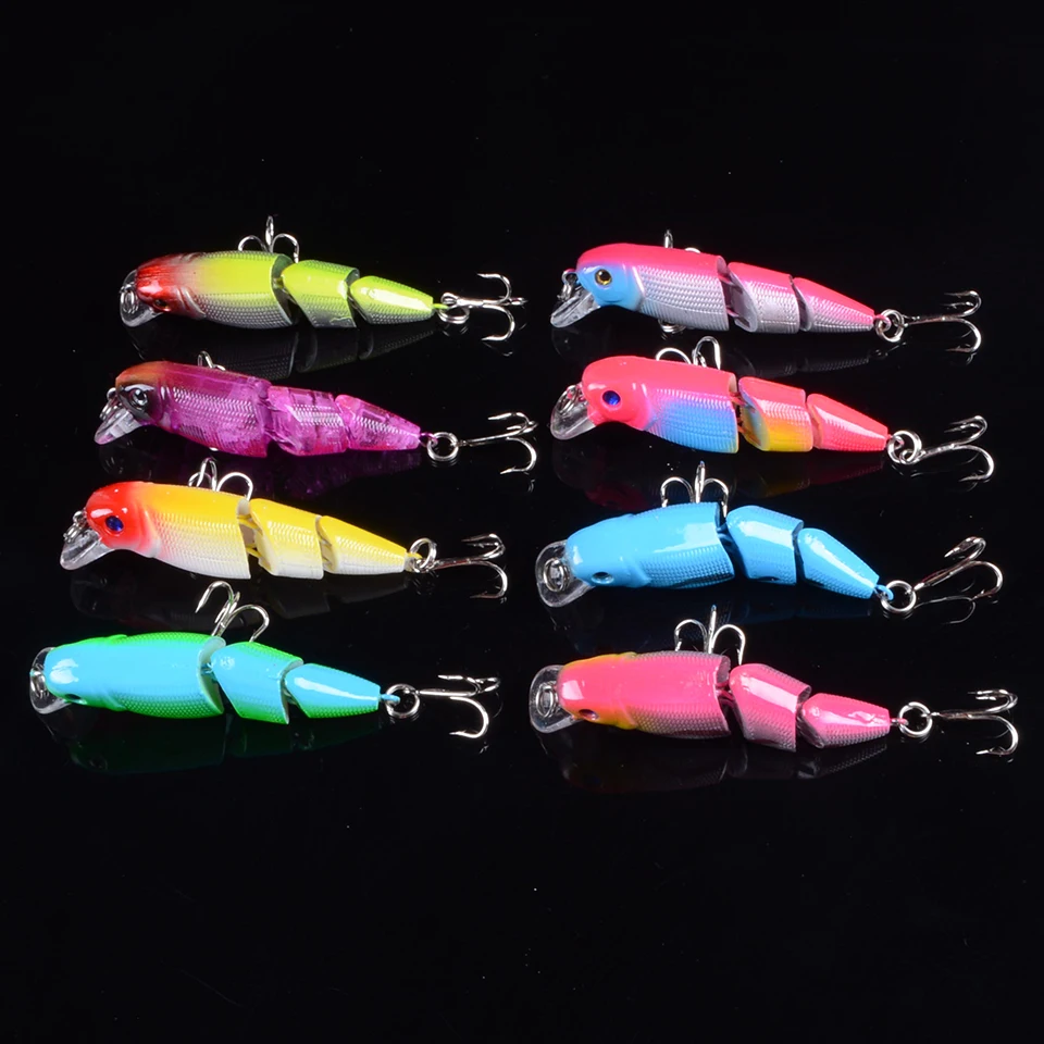 

8pcs/lot Minnow Hard Bait 65mm/6.5g Artificial Bait Popper Fishing Lures with Trebke Hooks Swimbait Artificial Bait Hard Lure