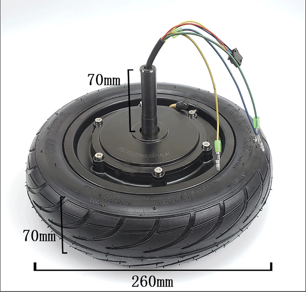 Мотор для центрального движения для электрического гироскутера мотор для центрального движения колеса электрический скутер твердое/вакуумных шин мотор 36/54в 250 w/300 Вт мотор для центрального движения 6,5/8/10 дюймов