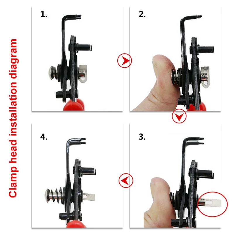 

4 in 1 Snap Ring Pliers Set Circlip Clamp Internal External High Carbon Steel Clamp Heads SKD88