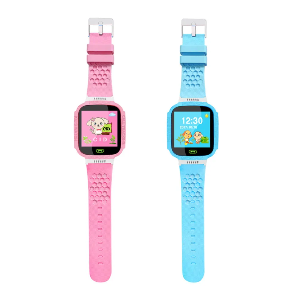  Kinder Smart Uhr Anti Verloren Kind GPS Tracker SOS Positioning Tracking Praktische Kompatibel Smar