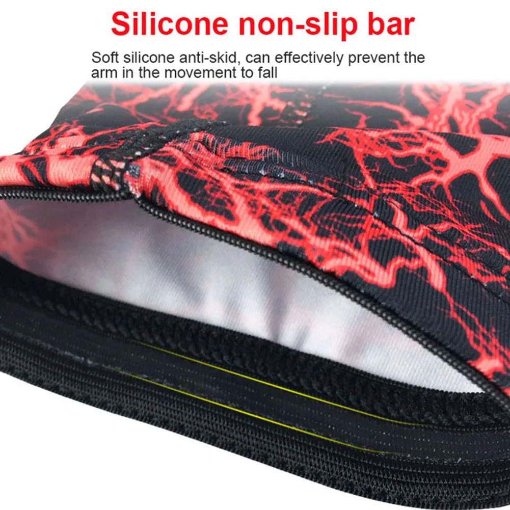 1Pc Summer Camouflage Graffiti UV Protection Running Cycling Arm Warmers Covers Golf Sport Arm Sleeves Holder Elastic Elbow Pads
