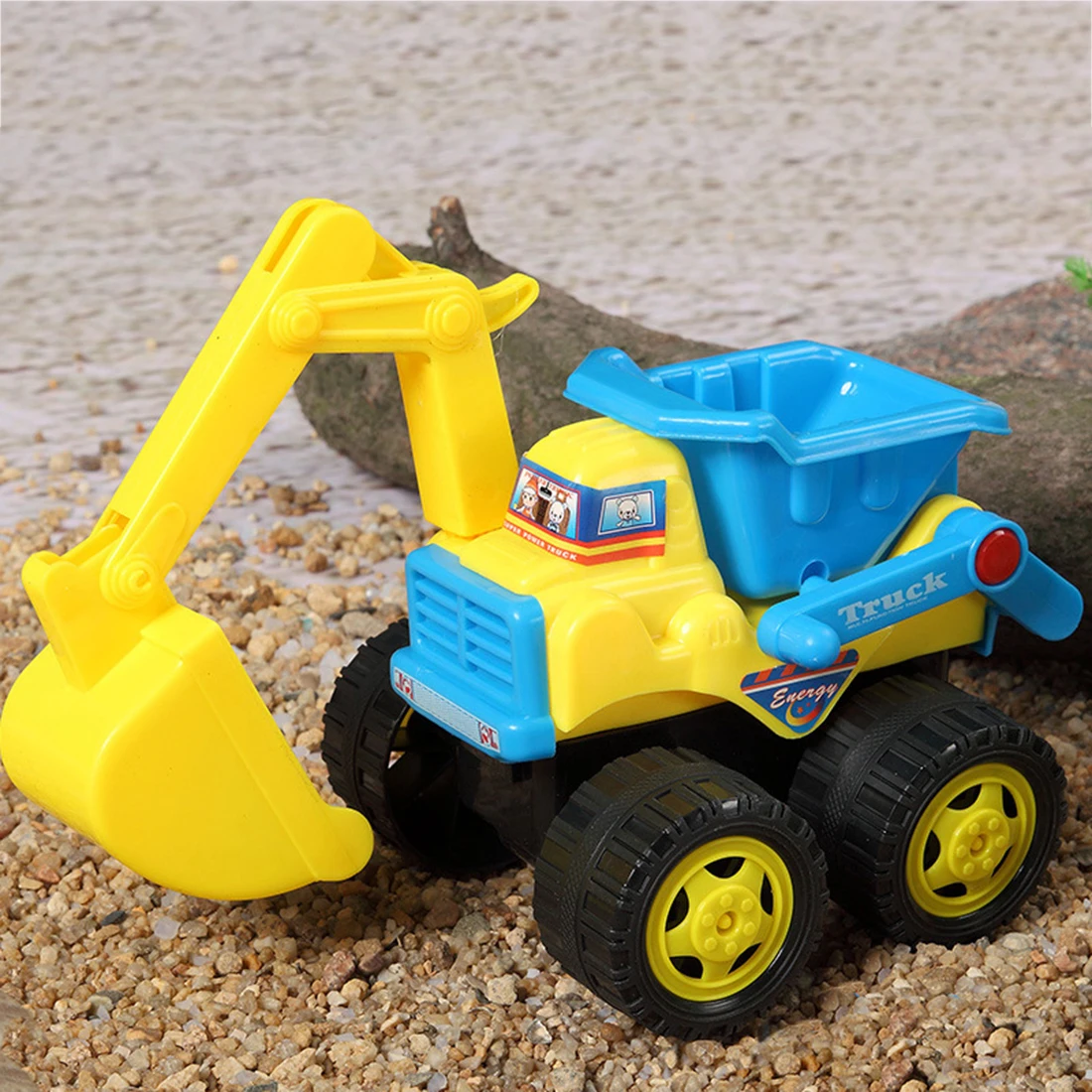 Маленький размер детский пляжный песок игрушки инерционная строительная машина инерционный пляжный экскаватор игрушечный бульдозер для мальчиков