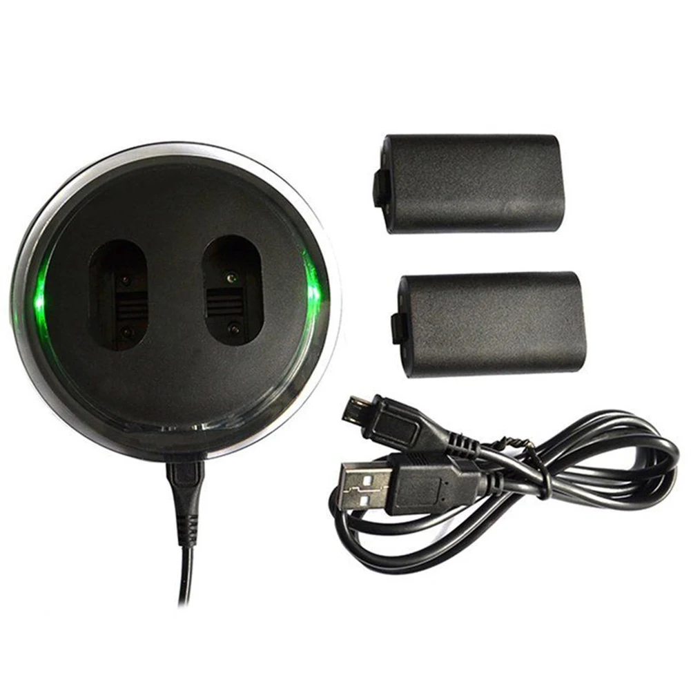 

Universal LED Indicator Charging Dock Rechargeable Battery Controllers Charger Dual Port Stable Station Lightweight For Xbox One