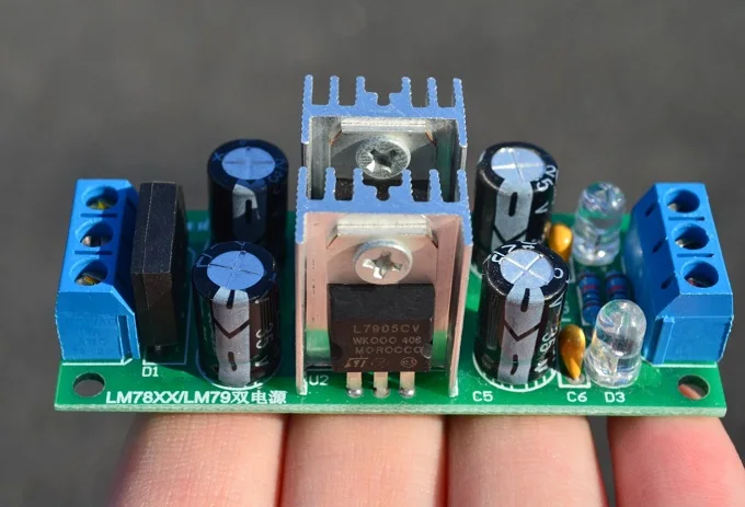 LM7815 + LM7915 положительный отрицательный 15 в двойной регулятор напряжения