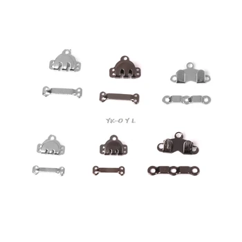 10x Trouser Skirt Hooks + Bars Fasteners For Suit Pants Extenders Tailor Sewing 1