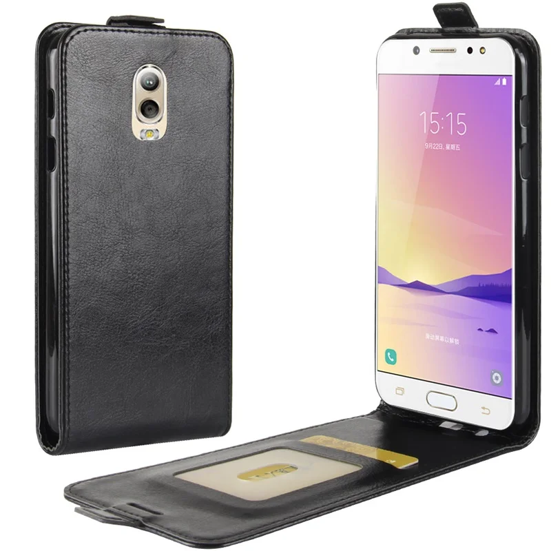 On For Samsung Galaxy J7 Plus Case cover 5.5 inch Flip wallet Leather
