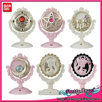 

PrettyAngel - Genuine Bandai Pretty Guardian Sailor Moon 25th Anniversary Stand Mirror Gashapon Set of 6 PCS