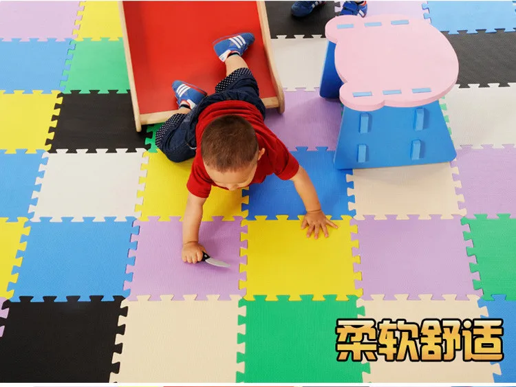 Meitoku Детские EVA пены блокировки упражнений тренажерный зал коврики для игр ковер защитная плитка напольные ковры 32X32 см 9 или 10 шт./лот