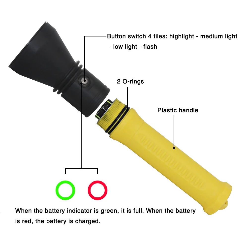XHP70 Diving Flashlight (4)