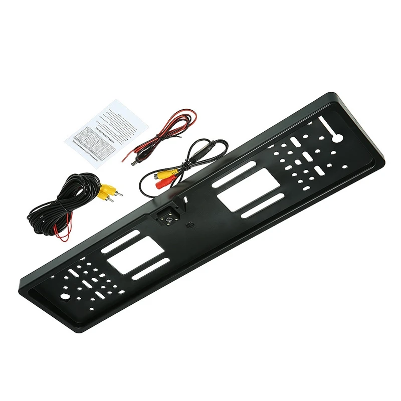 

Europrean Car RV License Plate Frame Backup Reverse Camera Parking Sensors
