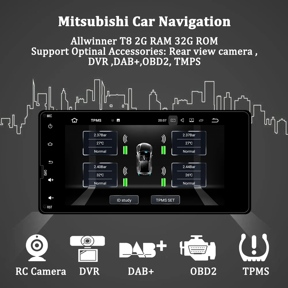 Cheap AUTOTOP 2 Din Android For Mitsubishi ASX multimedia 2Din Android 8.1 Car DVD GPS For Mitsubishi Outlander Lancer Pajero ASX L200 2