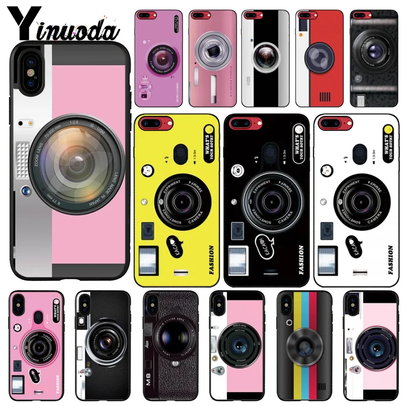 

Yinuoda Cute camera DIY Luxury High-end Protector Case for iPhone 7 7plus 5 5Sx 6 8 8Plus X XS MAX XR