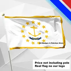Rhodeisland флаг, развевающийся флаг Ткань флаг, развевающийся флаг различные Размеры цена не включая Полюс