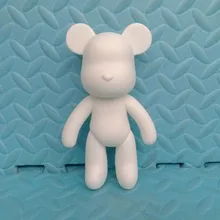 Wholesale Gloomy Bear POPOBE 7 inch or 5 inch White Mold for DIY Graffiti painted 18cm or 14cm wholesale price 5pc set 10 inch vinyl cartoon popobe violence bear momo white mold for diy graffiti painted 24cm