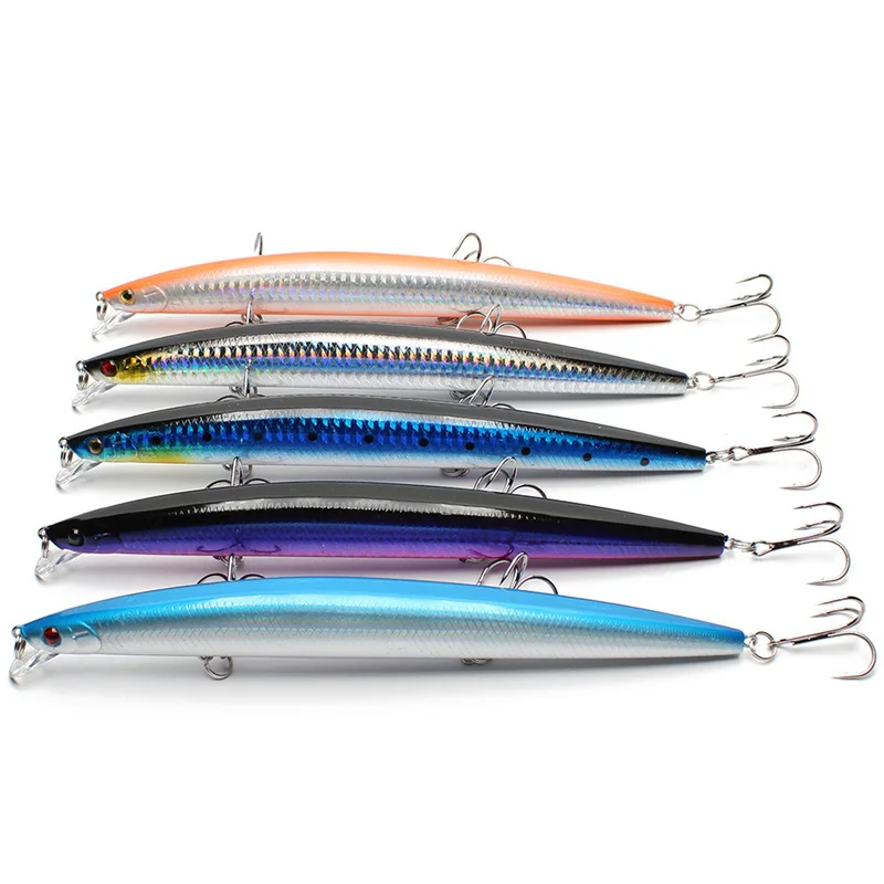 Yuewins Minnow Fishing Lure Laser Hard Artificial Bait 18cm 23.1g Big Long Fish Lures Sea Fishing Bait Crankbait Wobblers QA1100 Yuewins Minnow Fishing Lure Laser Hard Artificial Bait 18cm 23.1g Big Long Fish Lures Sea Fishing Bait Crankbait Wobblers QA1100