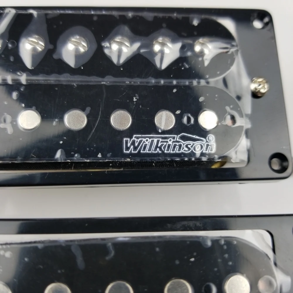 Wilkinson черный Открытый двойной катушки электрогитары хамбакер звукосниматели(мост и шеи пара