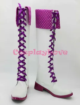 

Newest Custom Made Japanese Anime THE IDOLM@STER Shijou Takane Cosplay Boots Shoes For Christmas Halloween