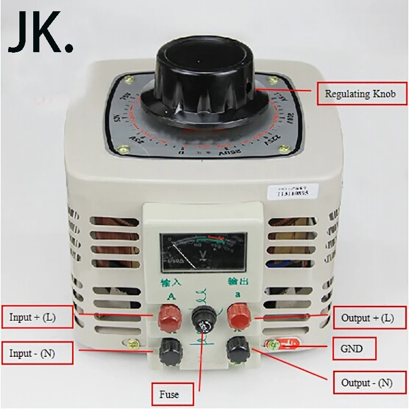 

Three Branch TDGC2-0.5KVA Regulator 220V AC Single Phase Regulator 500W Regulator