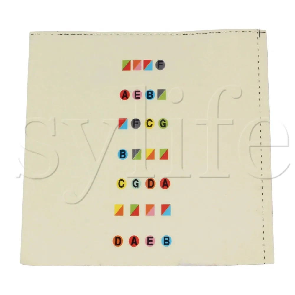 

Full (4/4) Size Violin Fretboard Note Sticker for Learning Violin