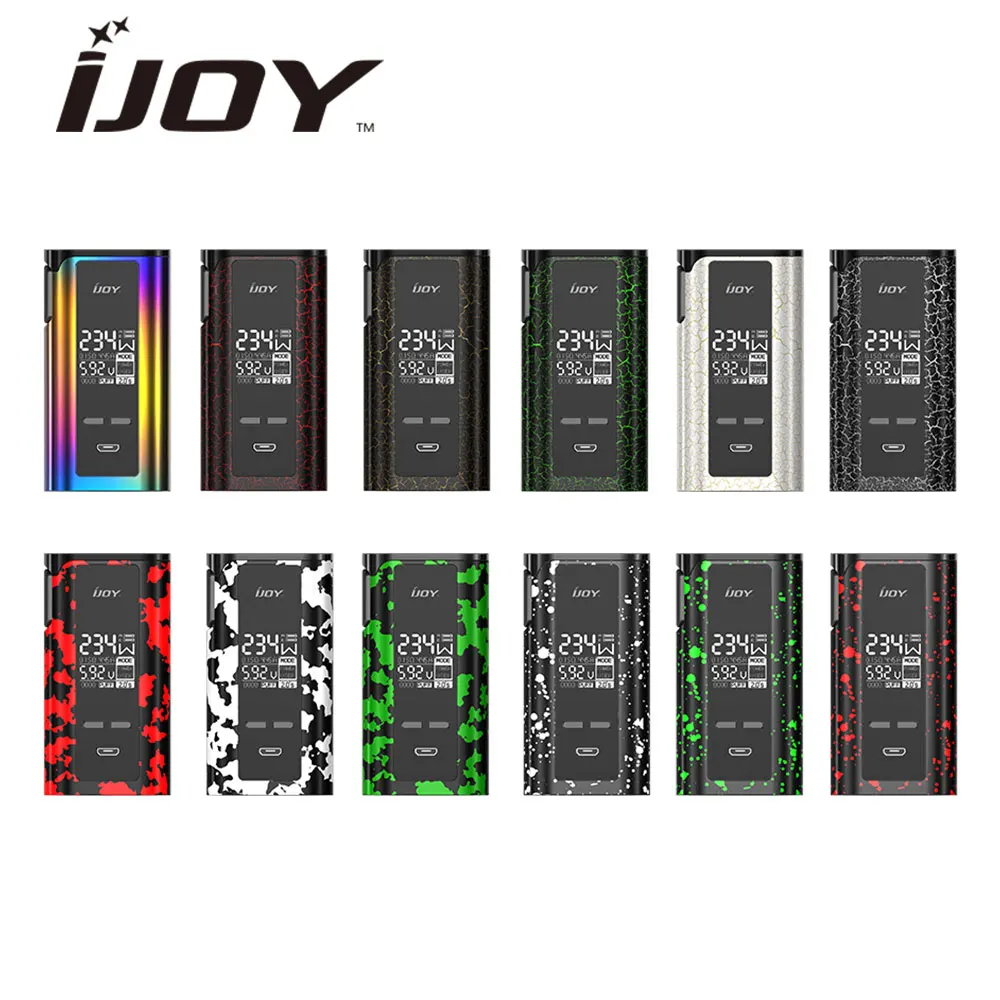 

Original IJOY Captain PD270 234W New TC BOX MOD Camouflage OLED Display Support VT(Ni/Ti/SS)/TCR Mode NO 18650 Battery Vape MOD