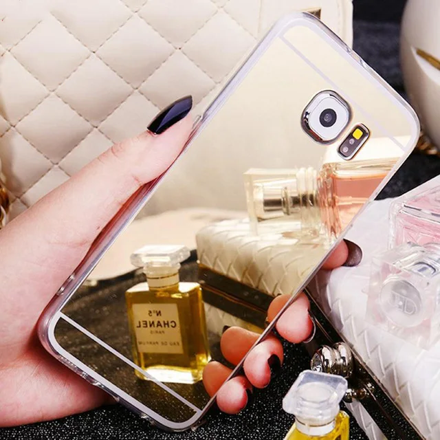 Чехол для телефона iPhone 8 7 6 5 s корпус Samsung Galaxy S3 S4 S5 S6 S7 Edge S8 Plus Note 3 4 зеркальный чехол