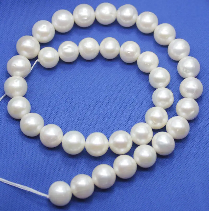 

Miss00141 10.5-11mm natural white freshwater genuine pearl loose beads long