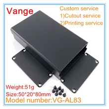 4 шт./лот Алюминиевый Корпус аппарата 50*20*80 мм 6063-T5 алюминиевый корпус инструмента diy оборудование для отслеживания по GPS