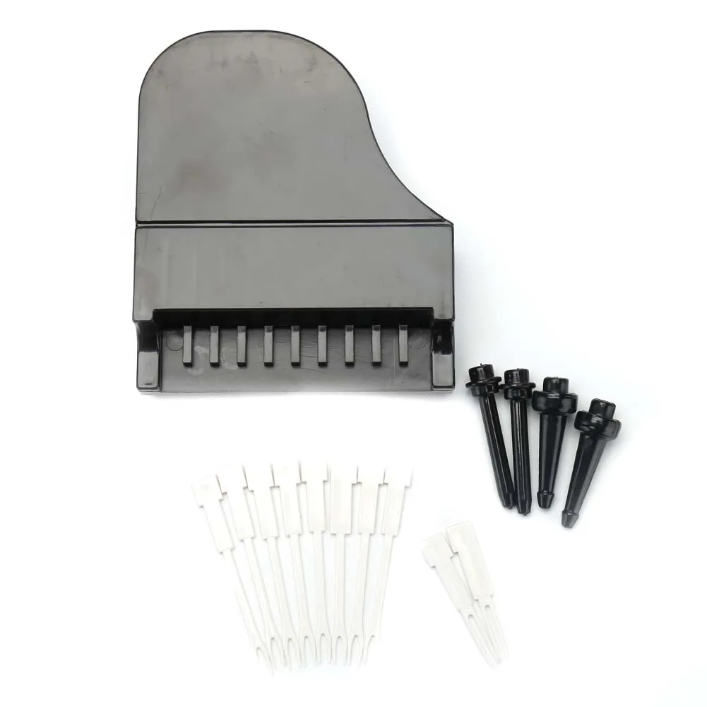 9pcs/set Piano Fruit Fork Creative Piano Keyboard Plastic Fork Kids Dessert Cake Forks Picks Kitchen Bar Tableware Decor