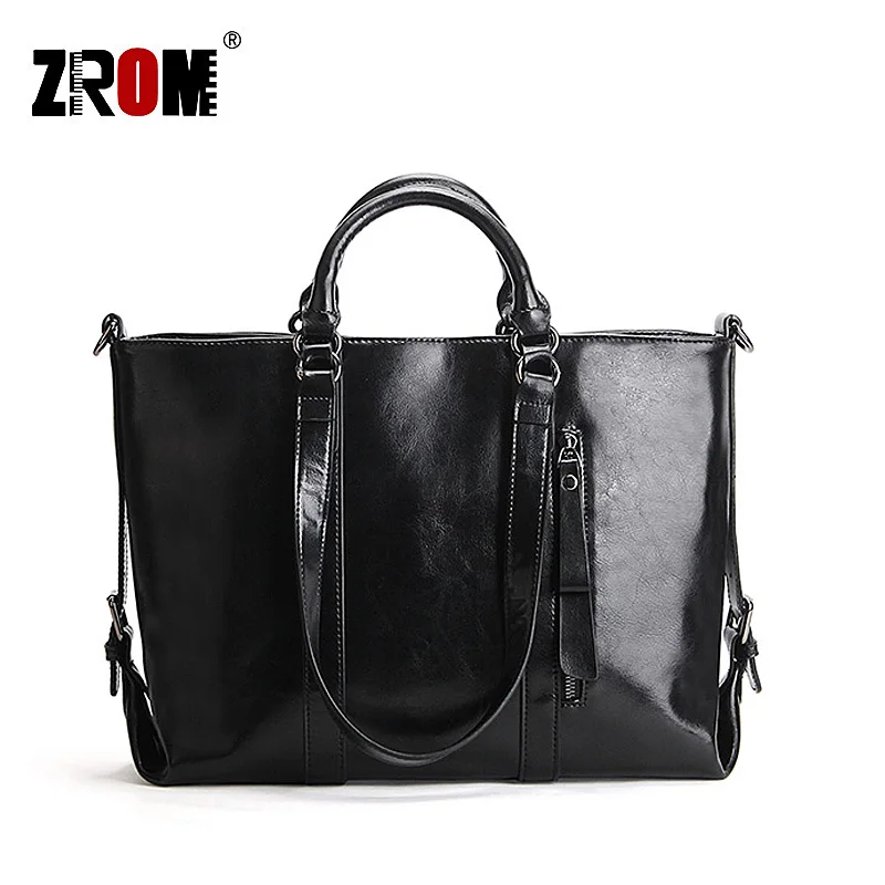

ZROM Brand Women Genuine Leather Handbags Leisure Retro Tote Bags Female Fashion Designer High Quality Ladies Shoulder Bags