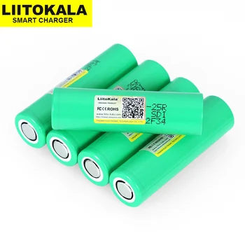 

1-20PCS Liitokala 18650 2500mah INR1865025R 20A discharge lithium batteries electronic cigarette battery 18650 25R for 2019