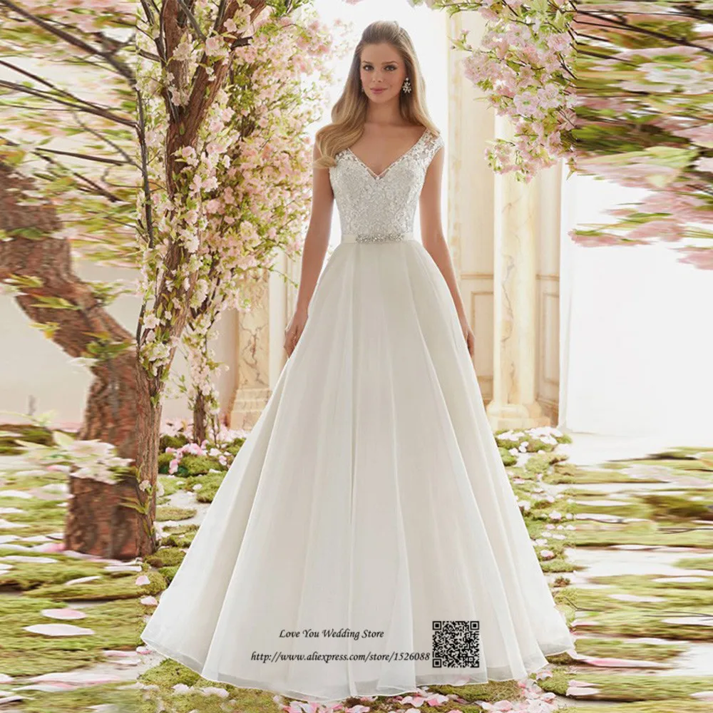 Spring Boho Wedding Dress 2017 Lace Vintage Wedding Gowns